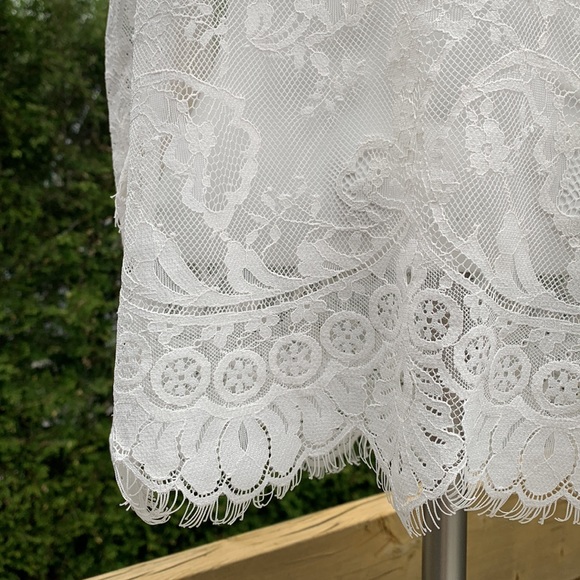 Massimo Dutti | Off white lace tee - Picture 6 of 8